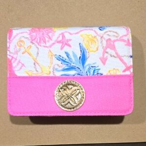 Lilly Pulitzer Card Case With 2 Sets of Playing Cards. New